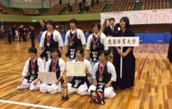 鹿屋体育大学 剣道部 全日本女子学生剣道優勝大会で準優勝 鹿屋体育大学