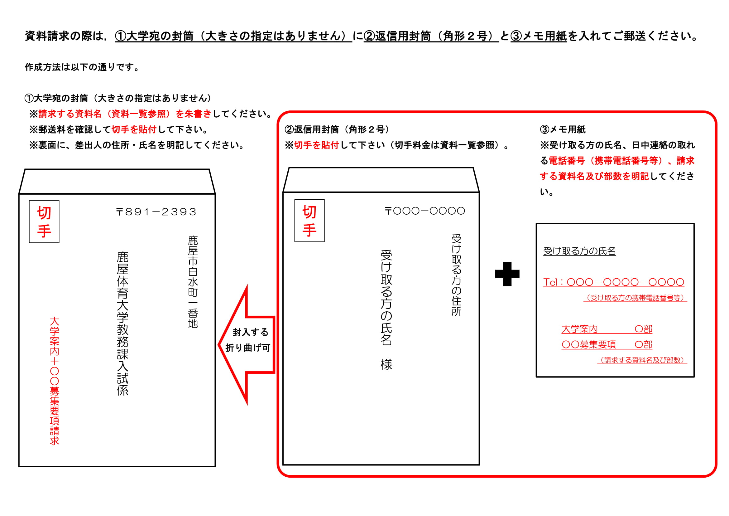 願書 封筒