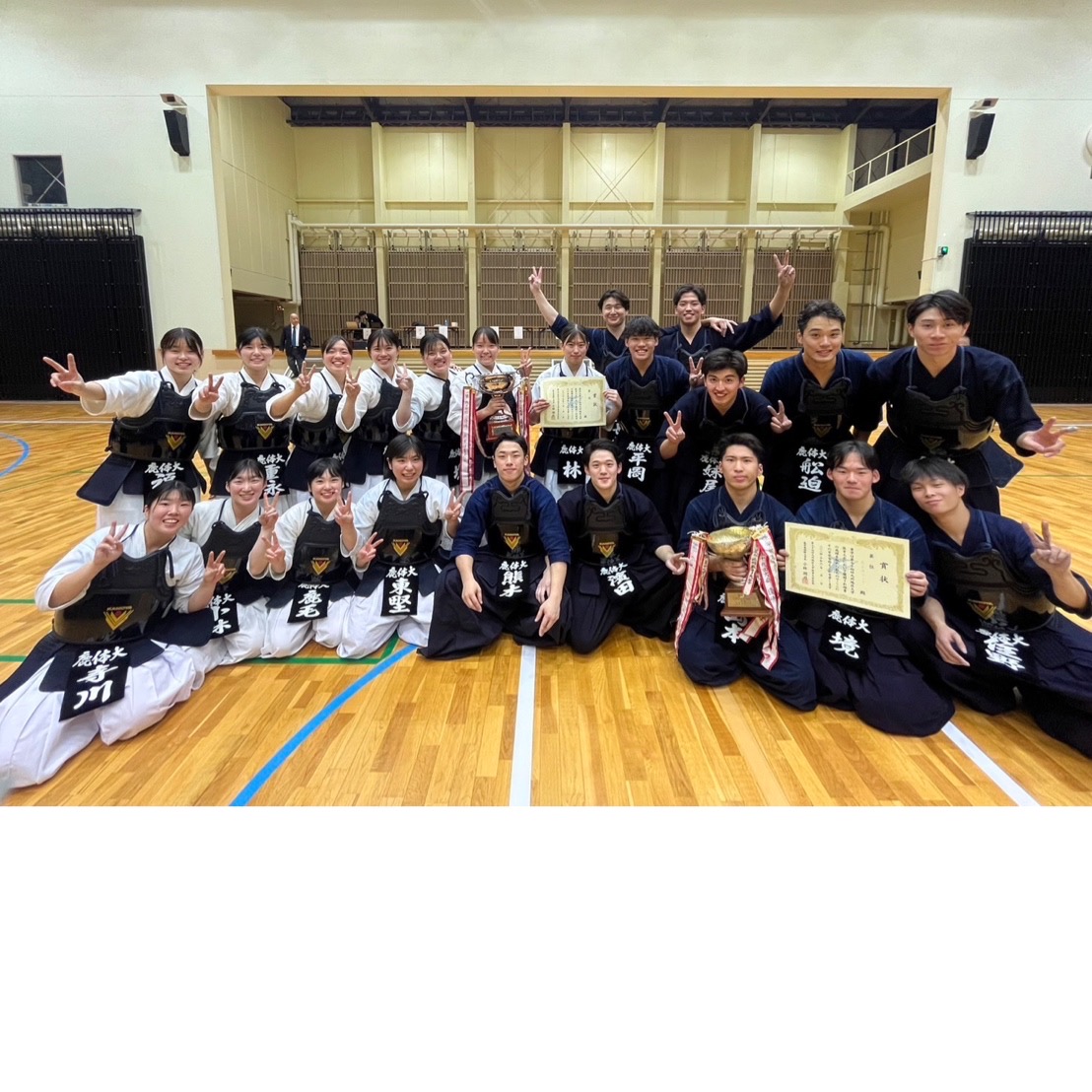 第74回九州地区大学体育大会剣道大会において男女アベック優勝